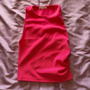 ZARA Bright Pink Women's Sleeveless Tank Top